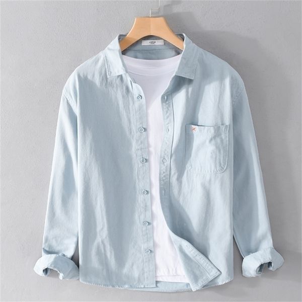 customize men shirt long sleeve personalize a1002 yellow orange ox cotton polyester black wine red 220401, White;black